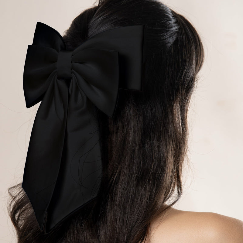 Silk Bow - Hair clip with silk bow