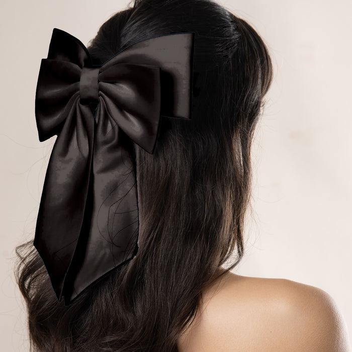 Silk Bow - Hair clip with silk bow