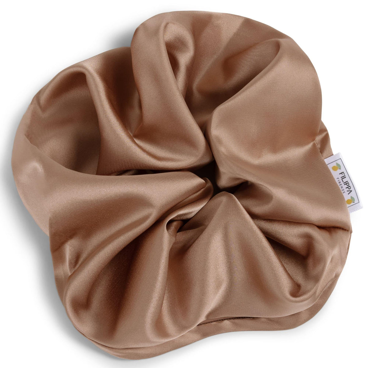 Amaretto - Satin Scrunchie Macchiato - Filippa Firenze